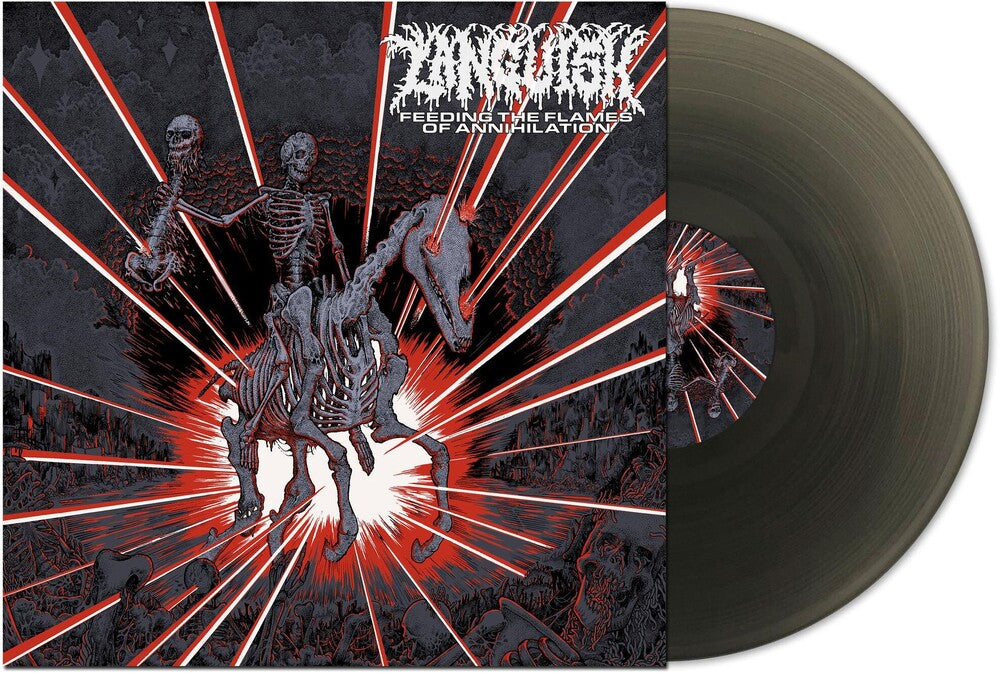 the album cover for Languish - Feeding The Flames Of Annihilation