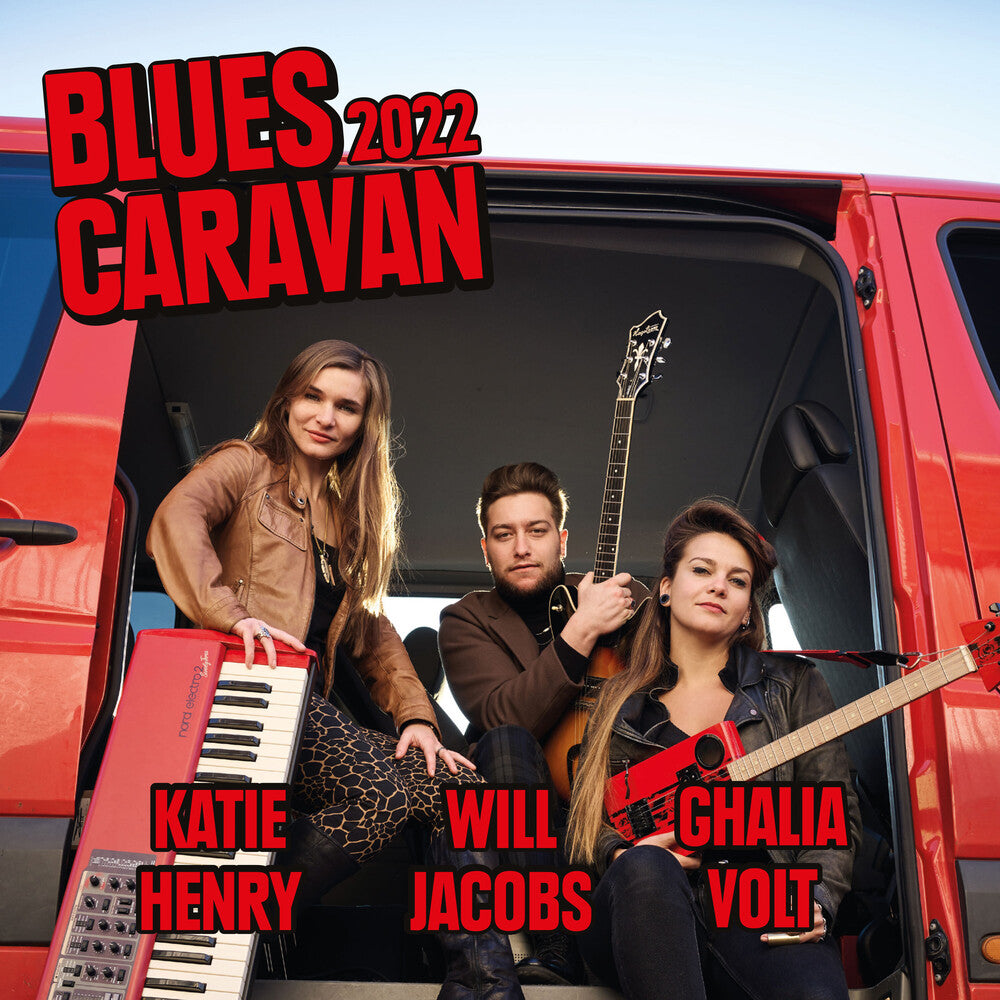 the album cover for Henry, Katie / Jacobs, Will / Volt, Ghalia - Blues Caravan 2022