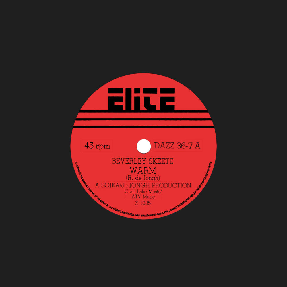 the album cover for Beverly Skeete - Warm / If The Feeling Is Right