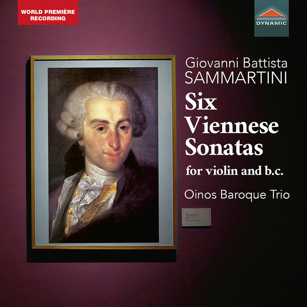 the album cover for Sammartini / Simonetta Heger / Gerra,Stefania - Six Viennese Sonatas For Violin & Basso Continuo