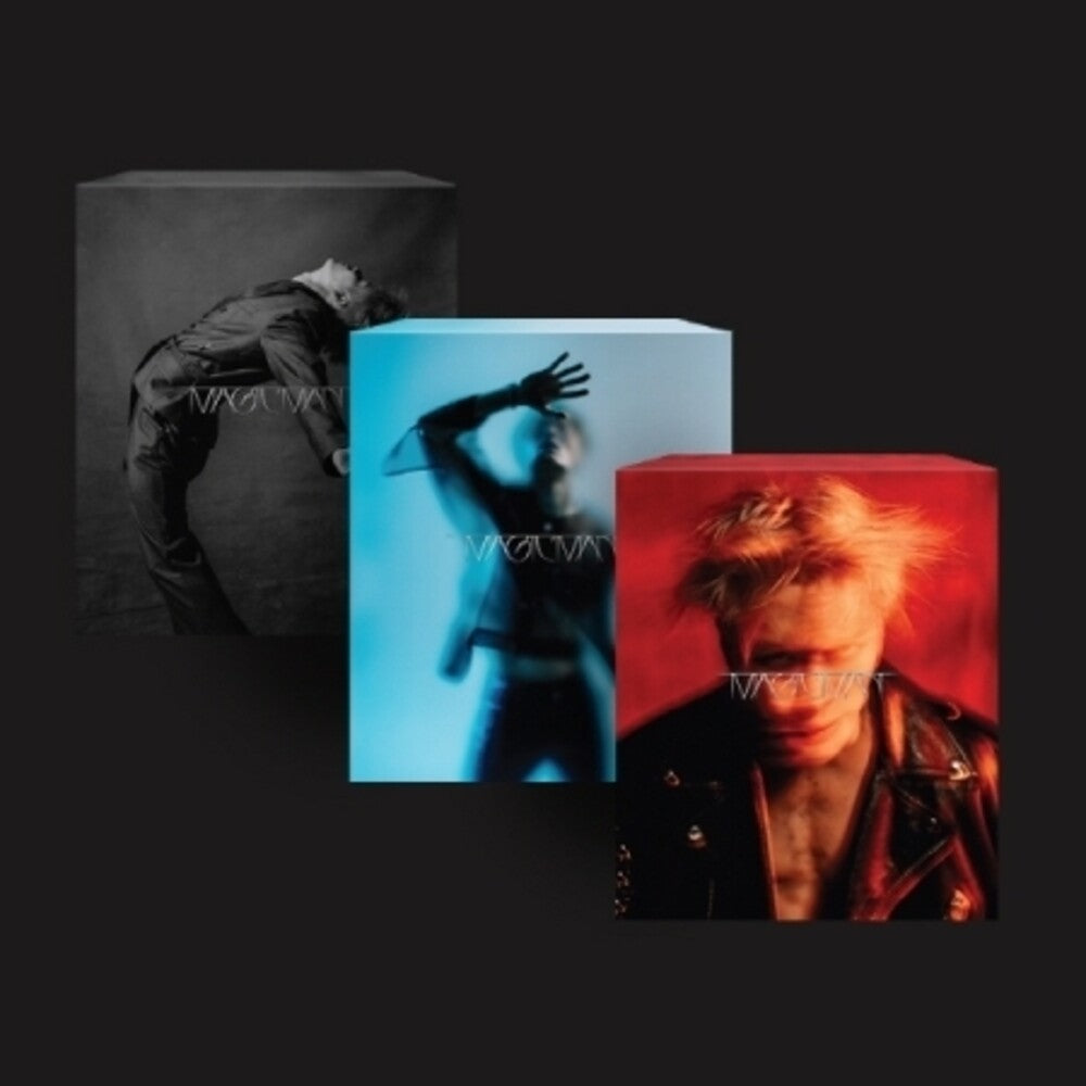 the album cover for Wang, Jackson - Magic Man - Random Coverincl. Photo Book, 2 Photo Cards, Sticker Pack, Letter Card + Poster