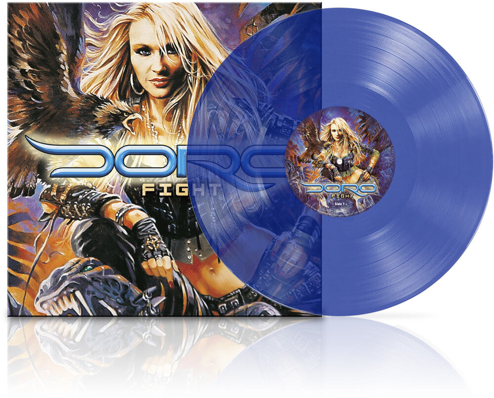 the album cover for Doro - Fight - Blue