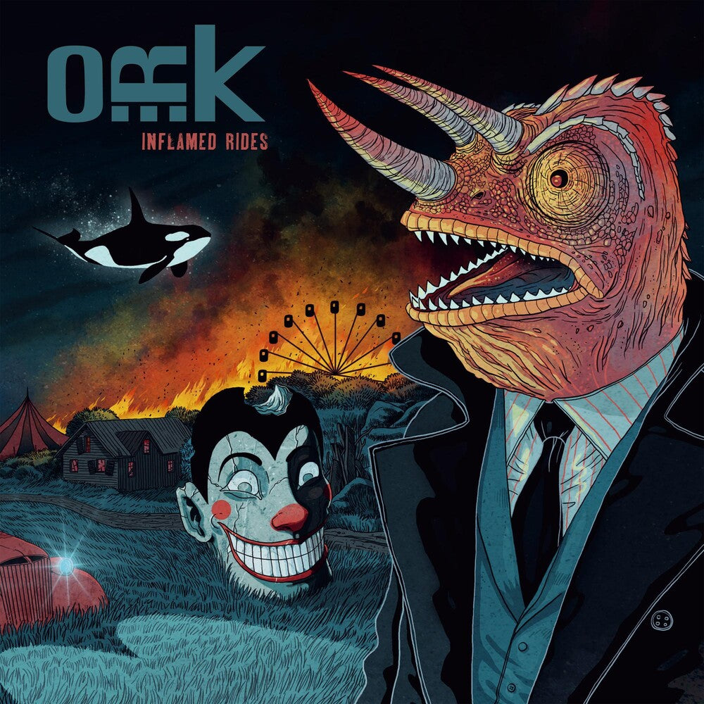 the album cover for O.R.k. - INFLAMED RIDES