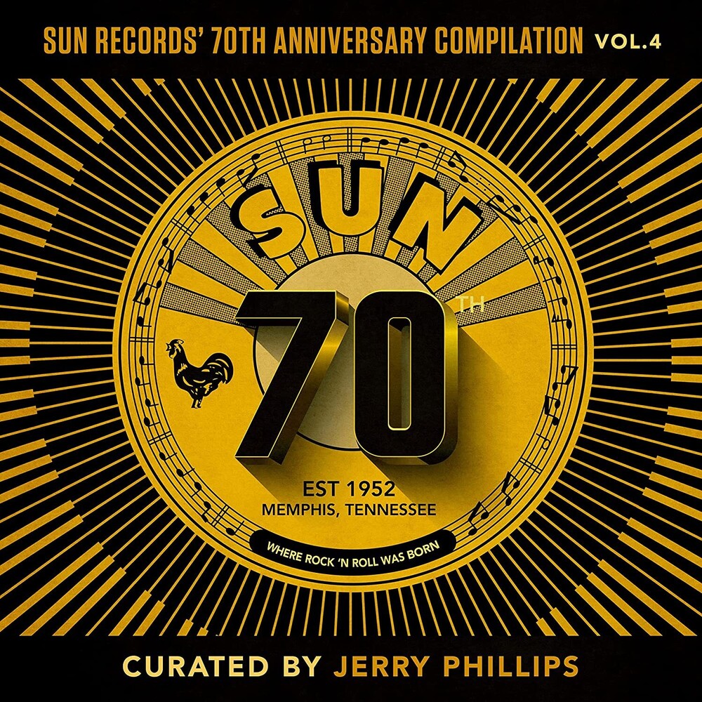 the album cover for Sun Records 70th Anniversary Compilation 4 / Var - Sun Records 70th Anniversary Compilation 4 / Var