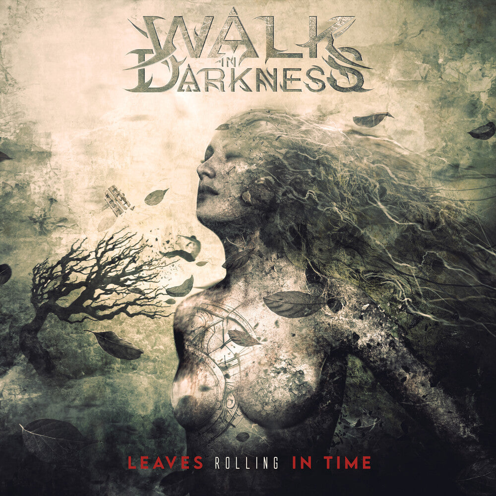 the album cover for Walk in Darkness - Leaves Rolling In Time