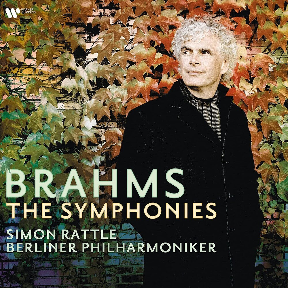 the album cover for Brahms / Simon Rattle / Berliner Philharmonic - Brahms: The Symphonies (Port)
