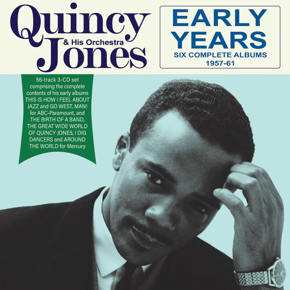 the album cover for Quincy Jones & His Orchestra - Early Years: Six Complete Albums 1957-61