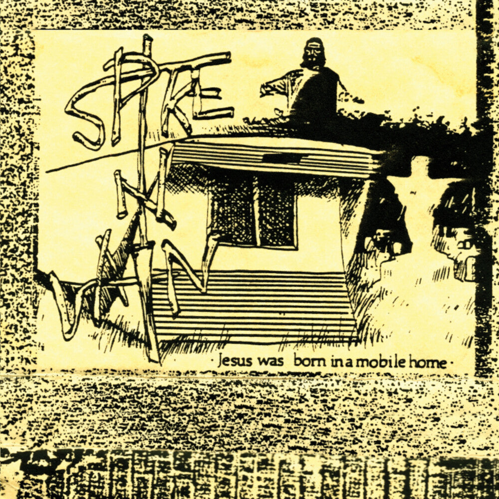 the album cover for Spike In Vain - Jesus Was Born In A Mobile Home - Brown (Brwn)