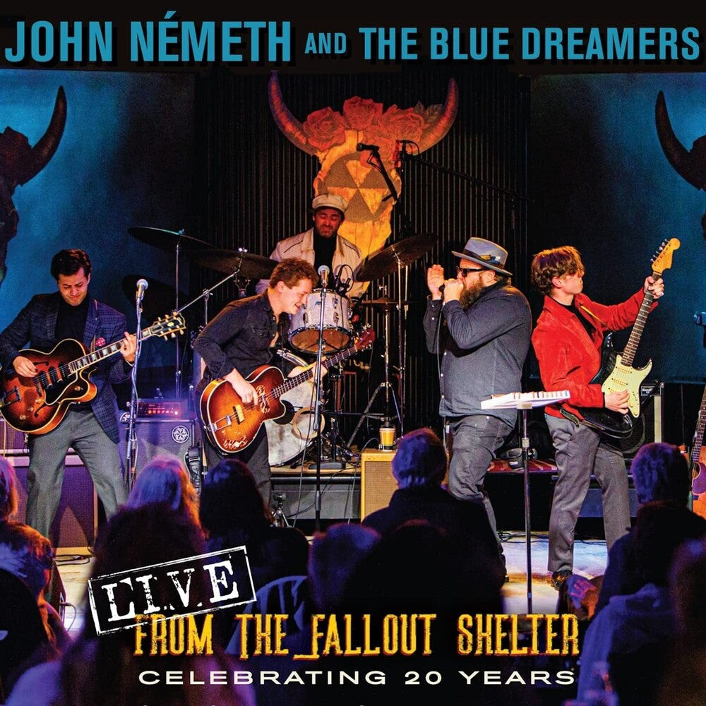 the album cover for John Nemeth - Live From The Fallout Shelter: Celebrating 20 Year