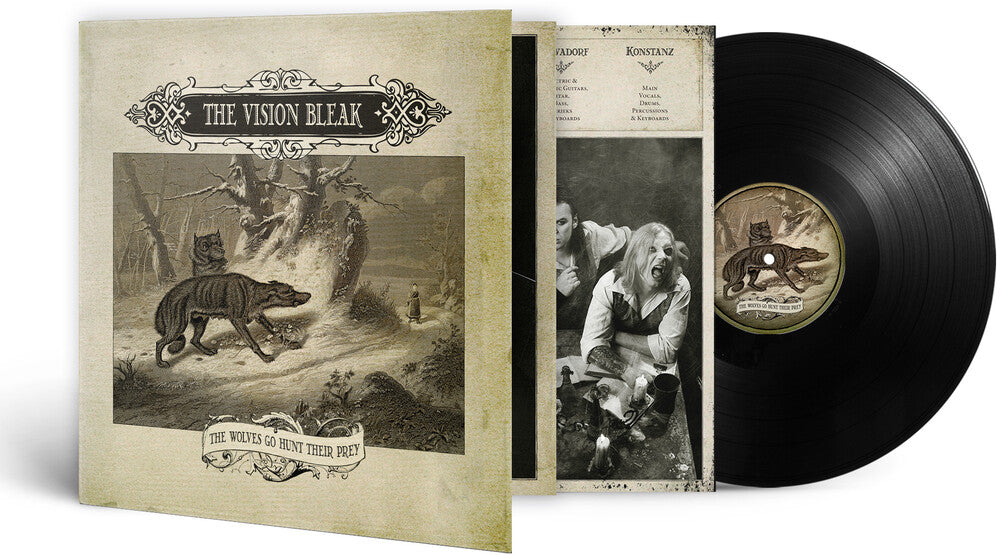 the album cover for Vision Bleak - Wolves Go Hunt Their Prey (Blk) (Gate)