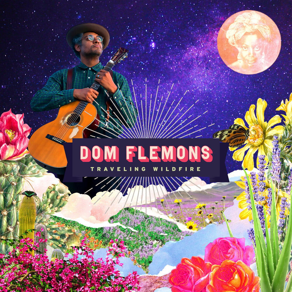 the album cover for Dom Flemons - Traveling Wildfire