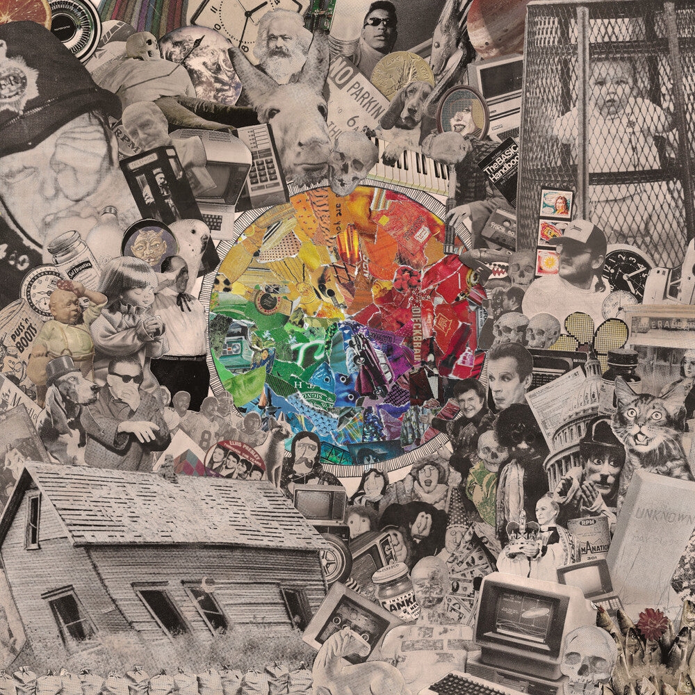 the album cover for Dougie Poole - The Rainbow Wheel of Death