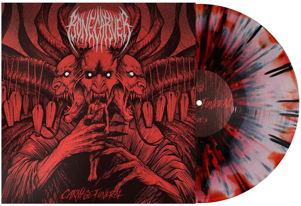 the album cover for Bonecarver - CARNAGE FUNERAL