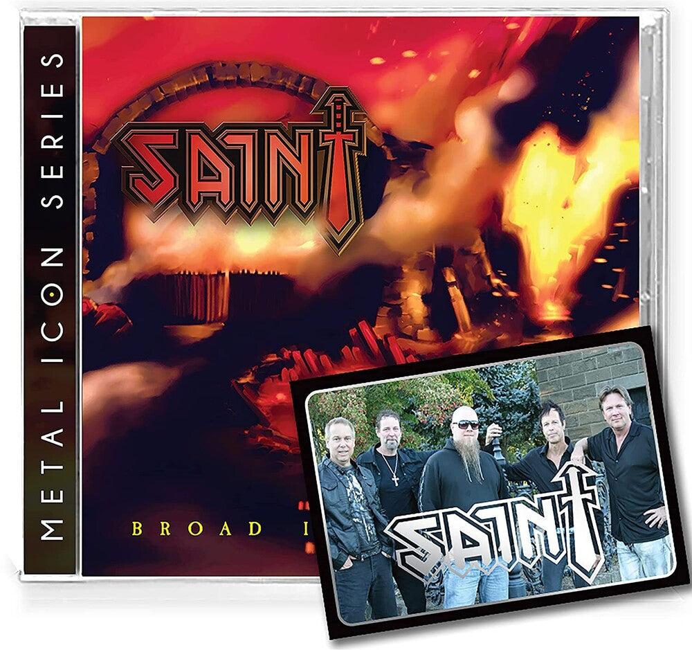 the album cover for The Saint - Broad Is The Gate: Metal Icon Series