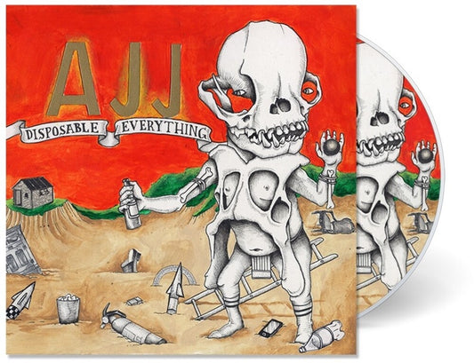 the album cover for AJJ - Disposable Everything