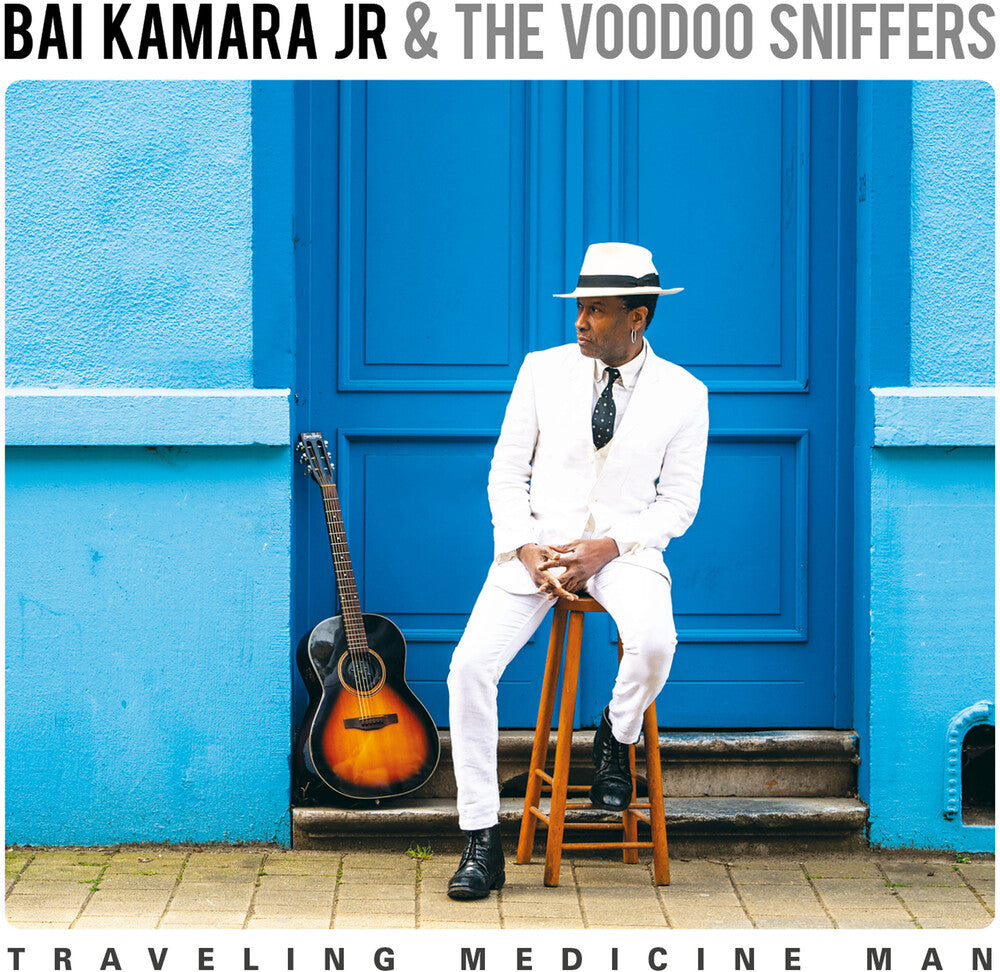 the album cover for Bai Kamara Jr & The Voodoo Sniffers - Traveling Medicine Man