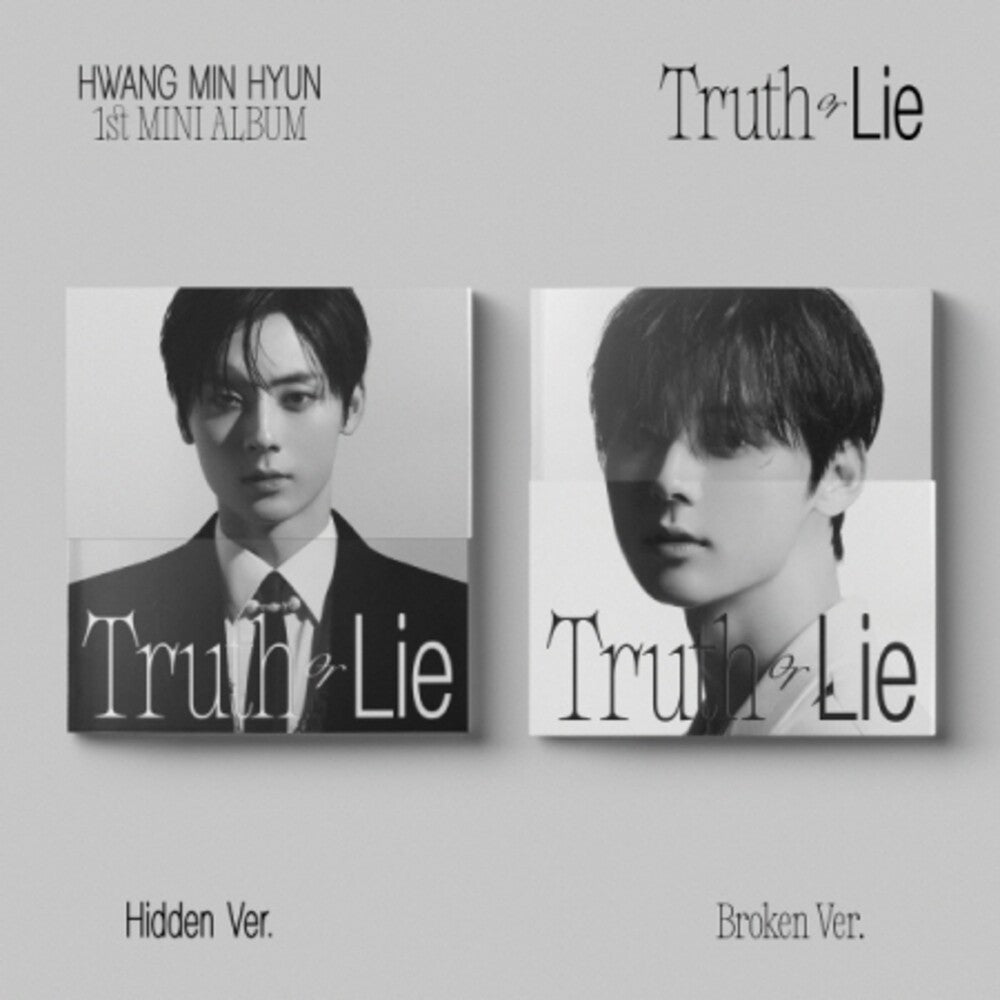 the album cover for Hwang Min Hyun - Truth Or Lie (Post) (Stic) (Pcrd) (Phob) (Phot)