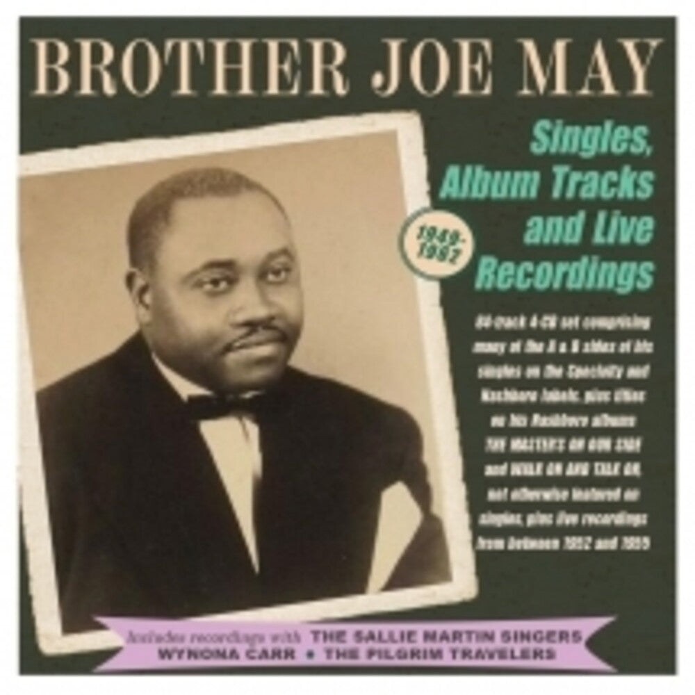 the album cover for Brother May Joe - Singles Album Tracks And Live Recordings 1949-62