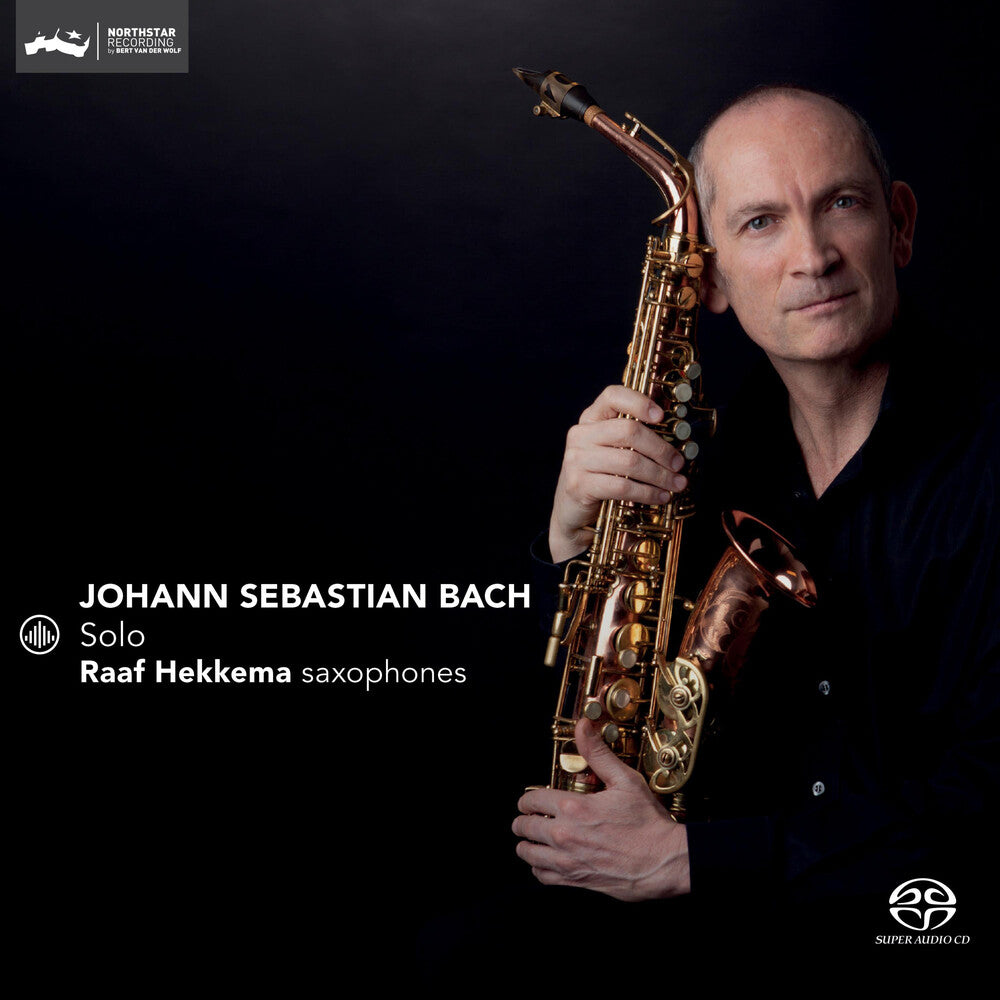 the album cover for Bach / Hekkema - Solo (Hybr)