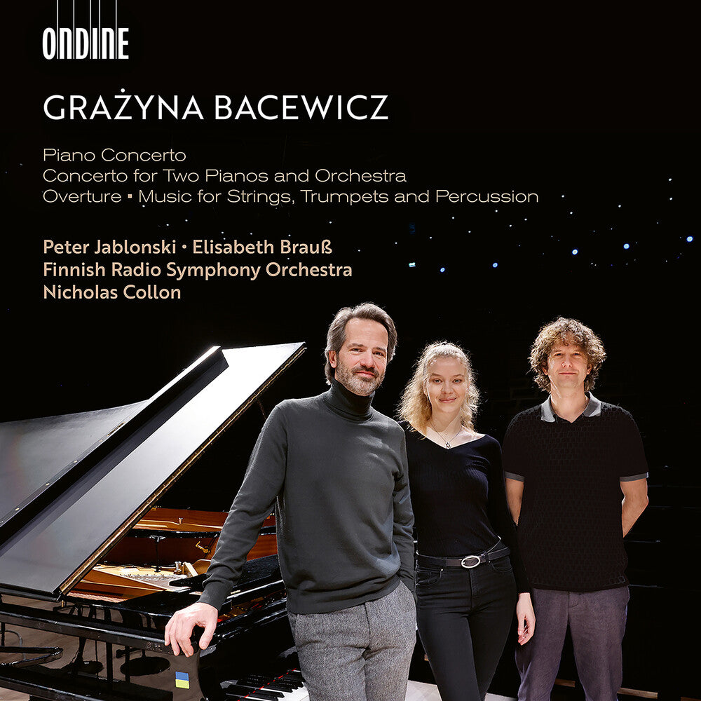 the album cover for Bacewicz / Jablonski / Brauss - Piano Concerto Concerto For Two Pianos & Orch