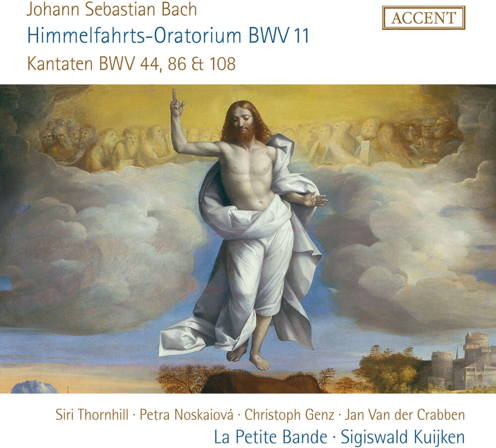 the album cover for J Bach .S. / Kuijken / La Petite Bande - Himmelfahrts-Oratorium, Bwv 11