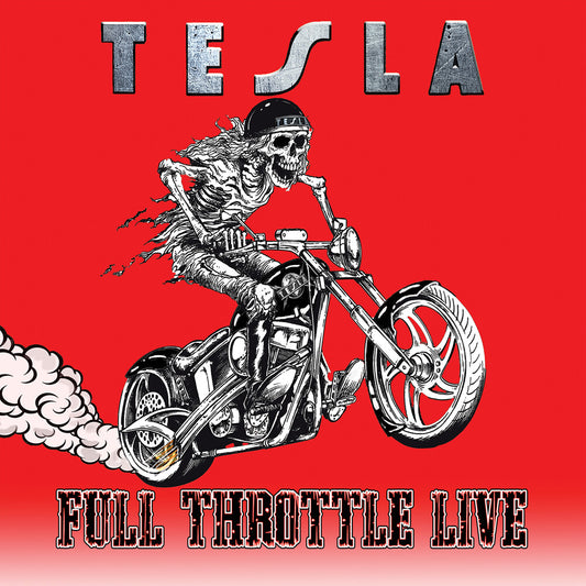 the album cover for Tesla - Full Throttle Live