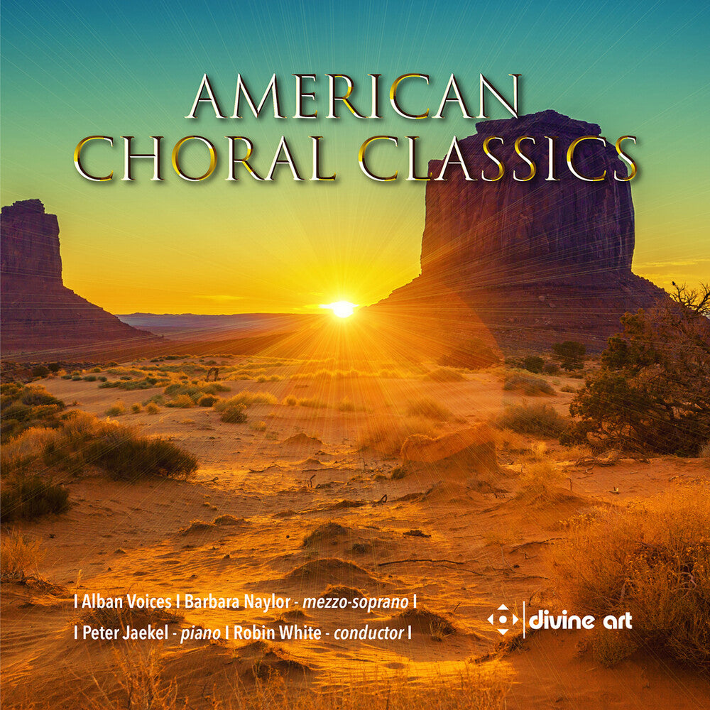 the album cover for Barber / Copland / Gershwin - American Choral Classics