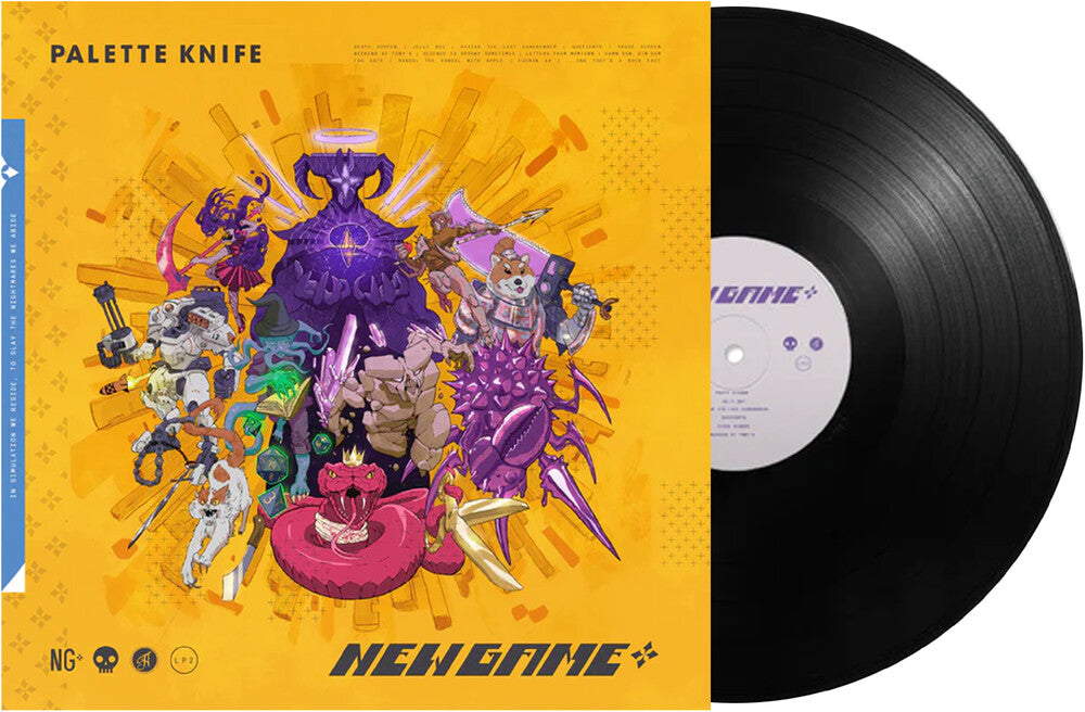 the album cover for Palette Knife - New Game+