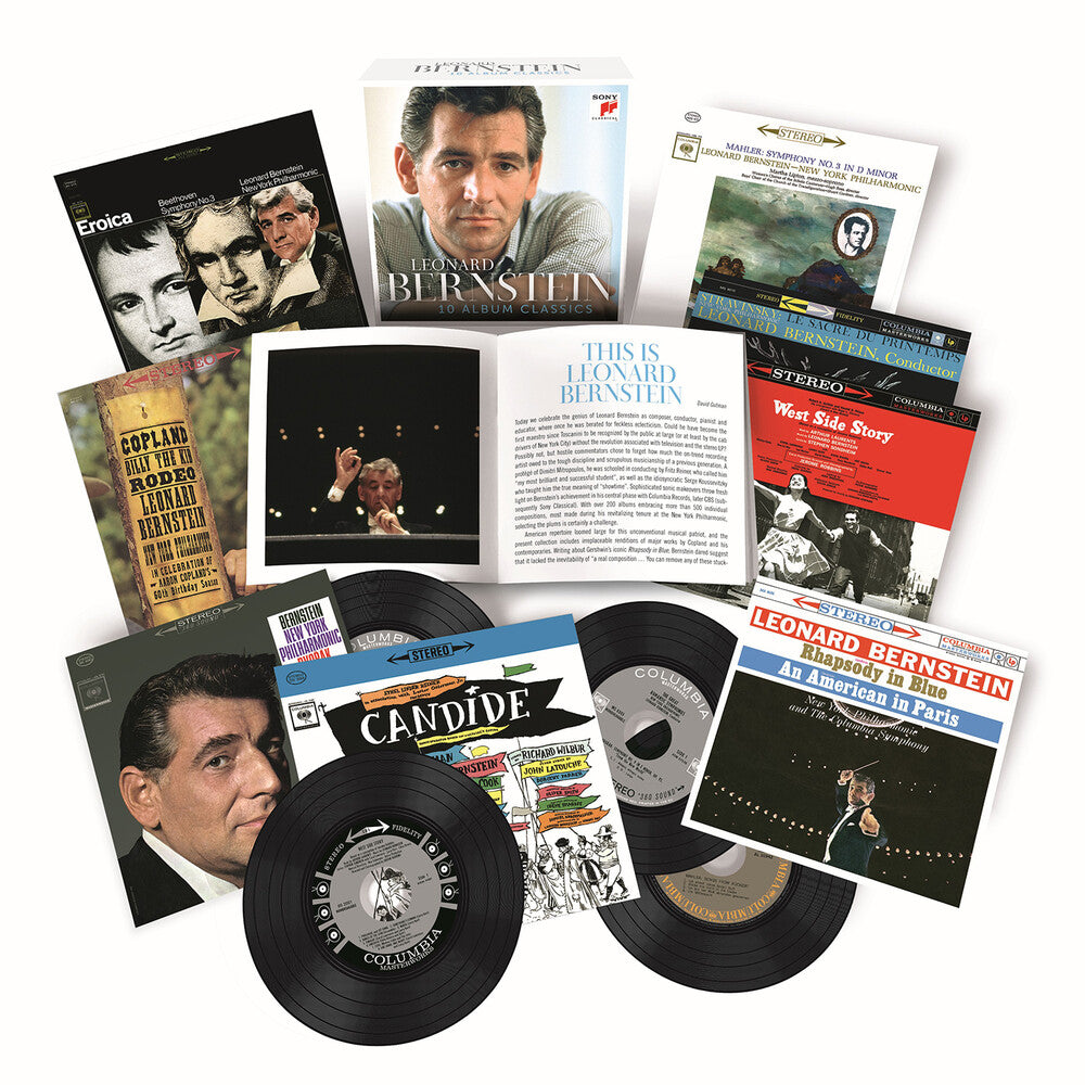 the album cover for L Beethoven .V. / Bernstein / Dvorak - 10 Album Classics