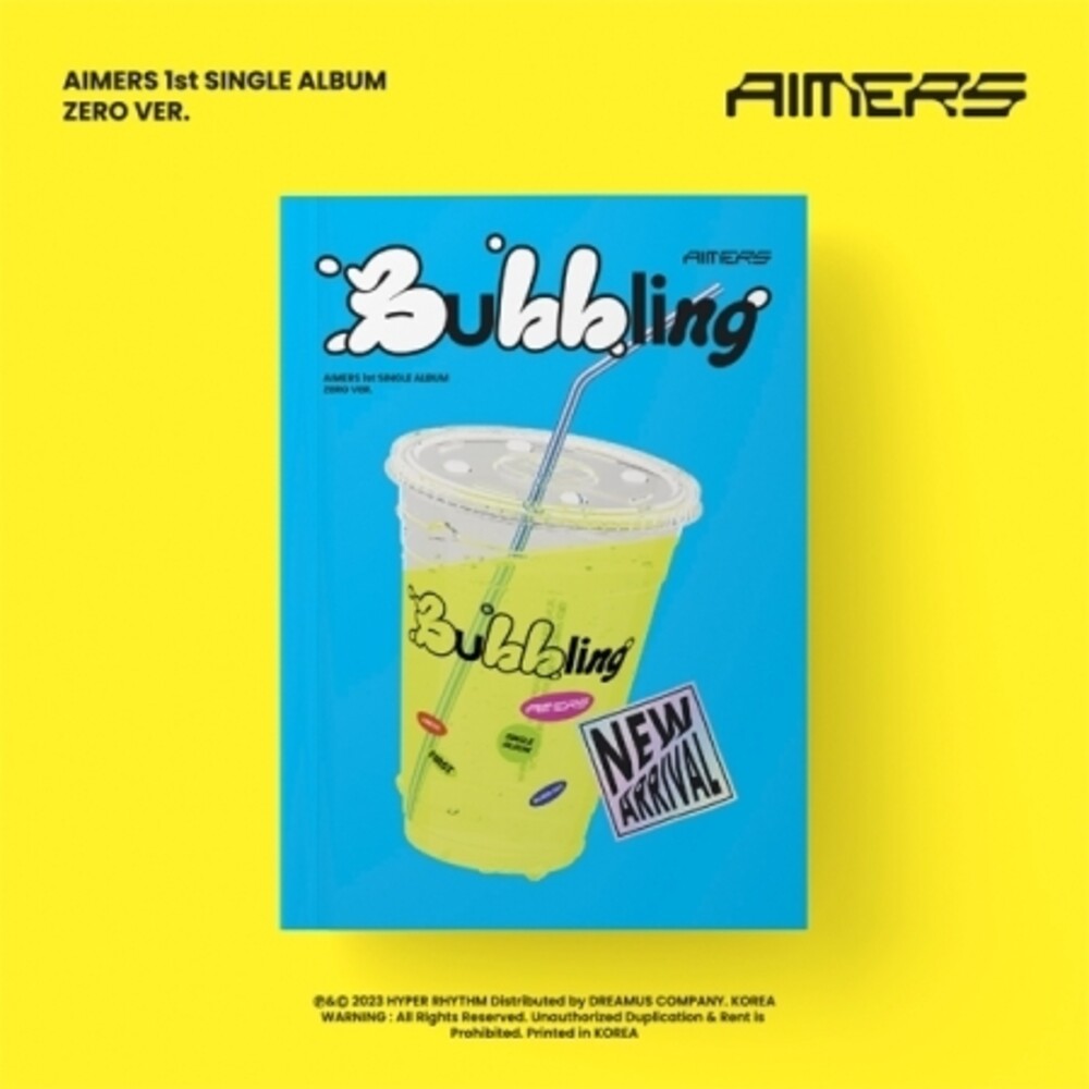the album cover for Aimers - 1st Single (Bubbling) (Zero Ver.) (Post) (Stic)