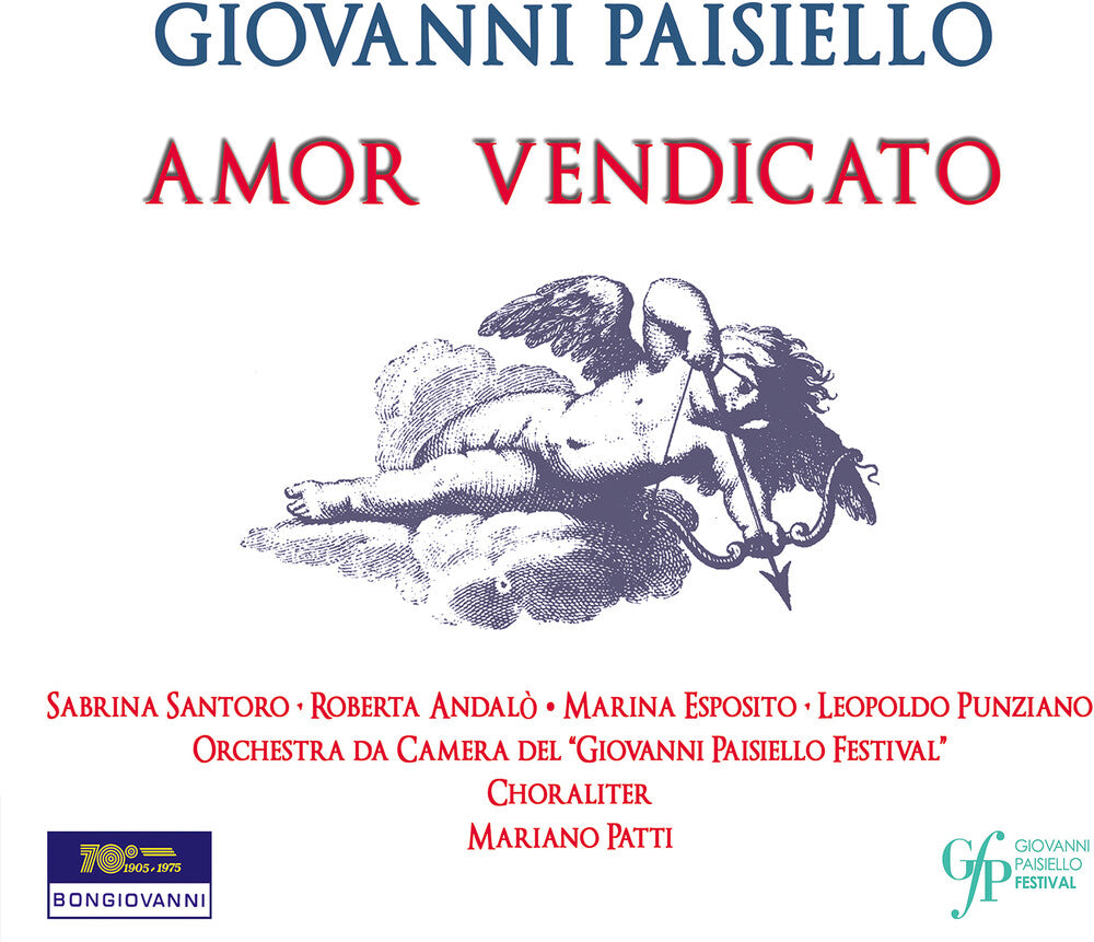 the album cover for Paisiello / Santoro / Andalo - Amor Vendicato