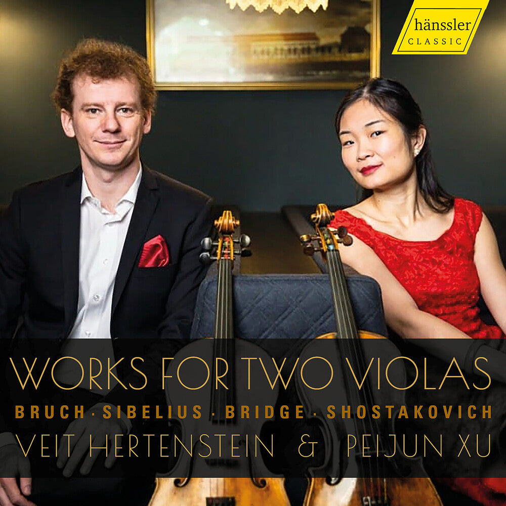 the album cover for Bruch / Sibelius / Hertenstein - Works For Two Violas