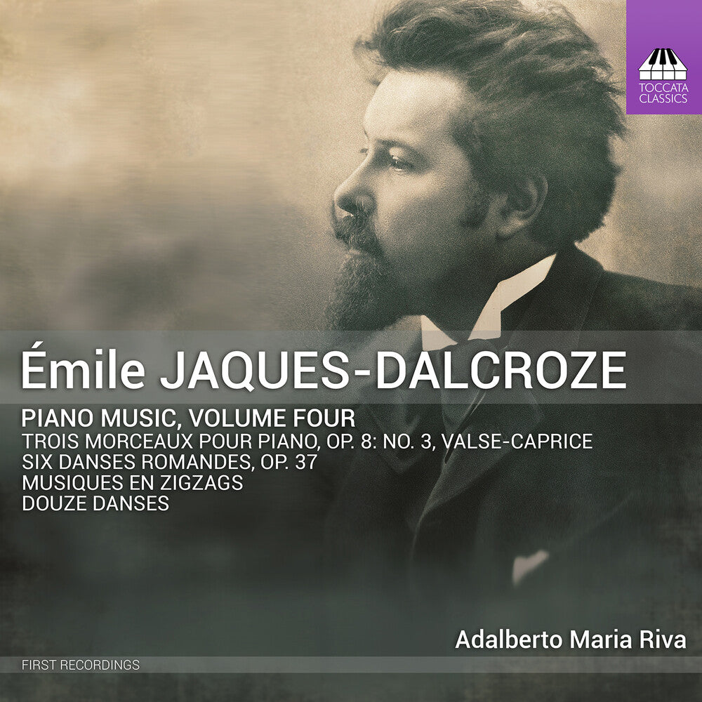 the album cover for Dalcroze / Riva - Piano Music Vol. 4