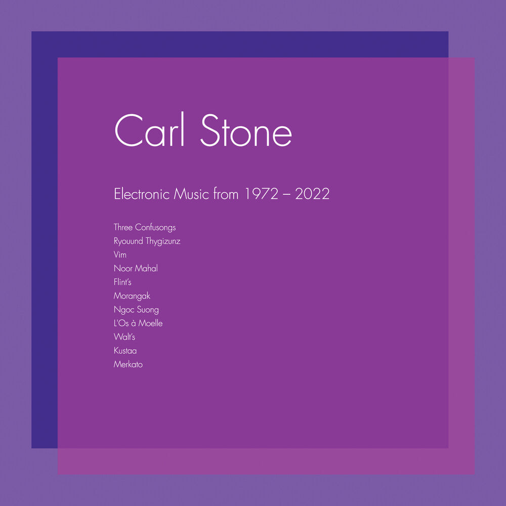 the album cover for Carl Stone - Electronic Music From 1972-2022