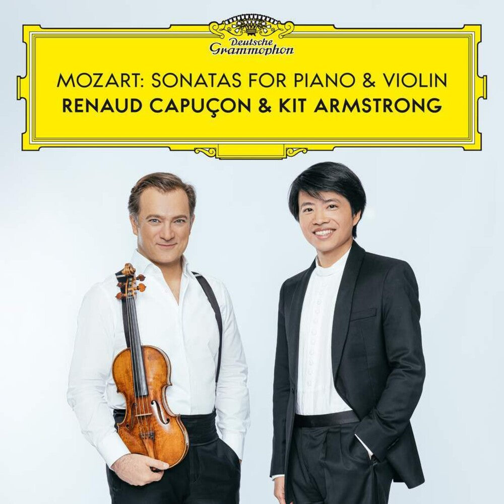 the album cover for Mozart / Renaud Capucon / Armstrong,Kit - Mozart: Sonatas For Piano & Violin (Uk)