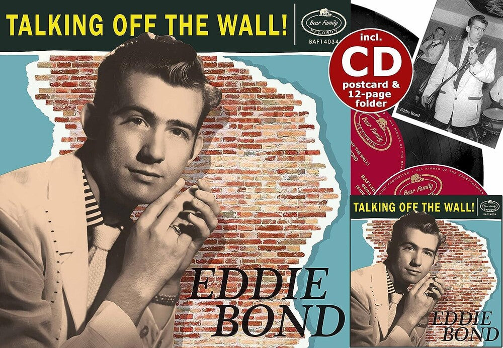 the album cover for Eddie Bond - Talking Off The Wall! (10in)
