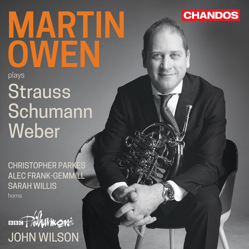 the album cover for Schumann / Strauss / Owen - Martin Owen Plays Strauss Schumann & Weber