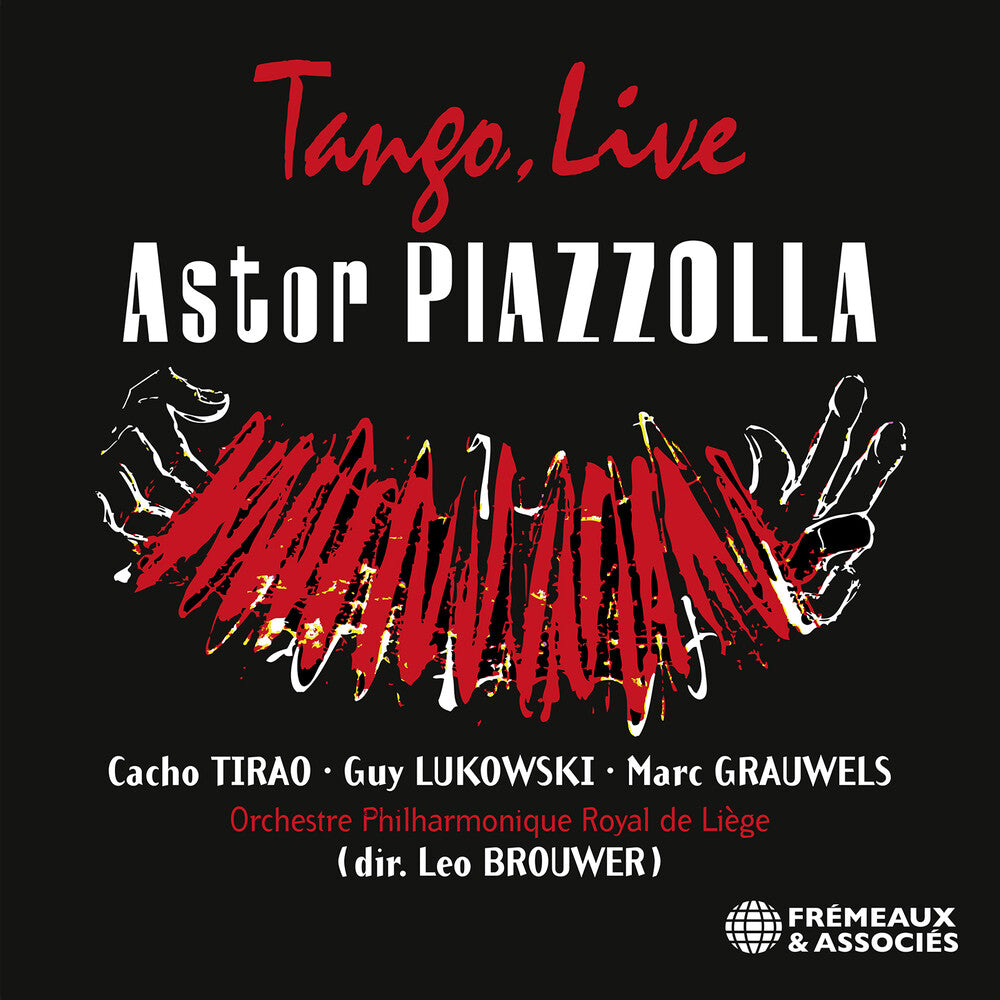the album cover for Astor Piazzolla / Cacho Tirao - Tango Live