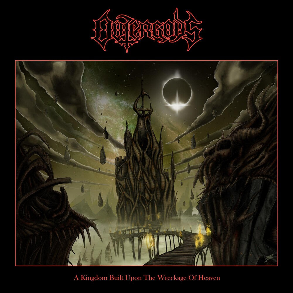 the album cover for Outergods - Kingdom Built Upon The Wreckage Of Heaven