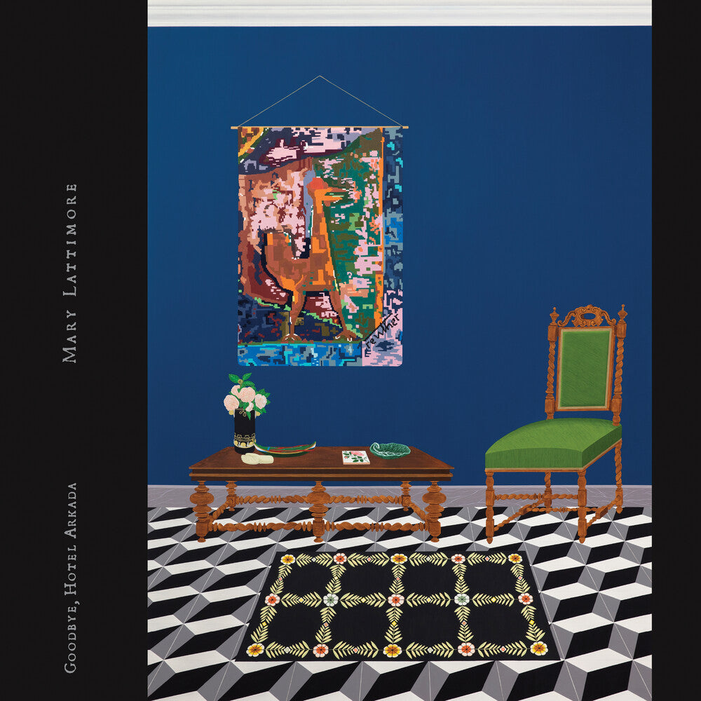 the album cover for Mary Lattimore - Goodbye, Hotel Arkada