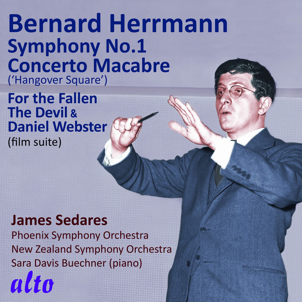 the album cover for Phoenix Symphony - Bernard Herrmann: Symphony No. 1; Suite 'devil &