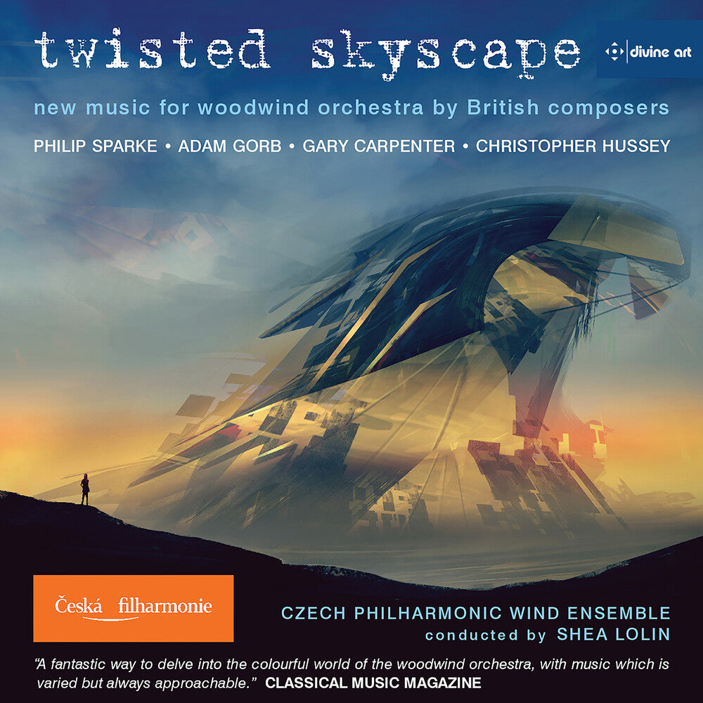 the album cover for Carpenter / Czech Philharmonic Wind Ensemble - Twisted Skyscape