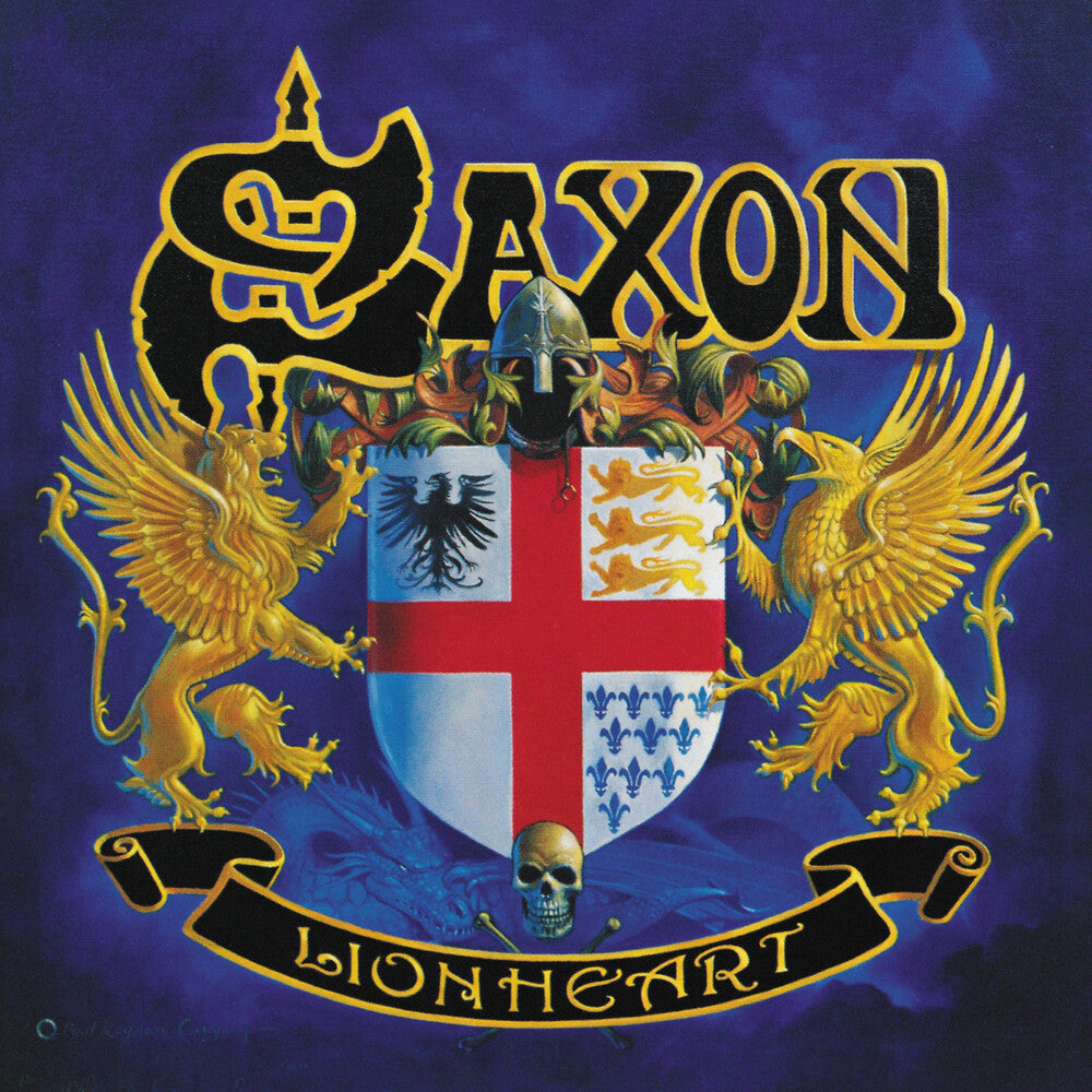 the album cover for Saxon - Lionheart
