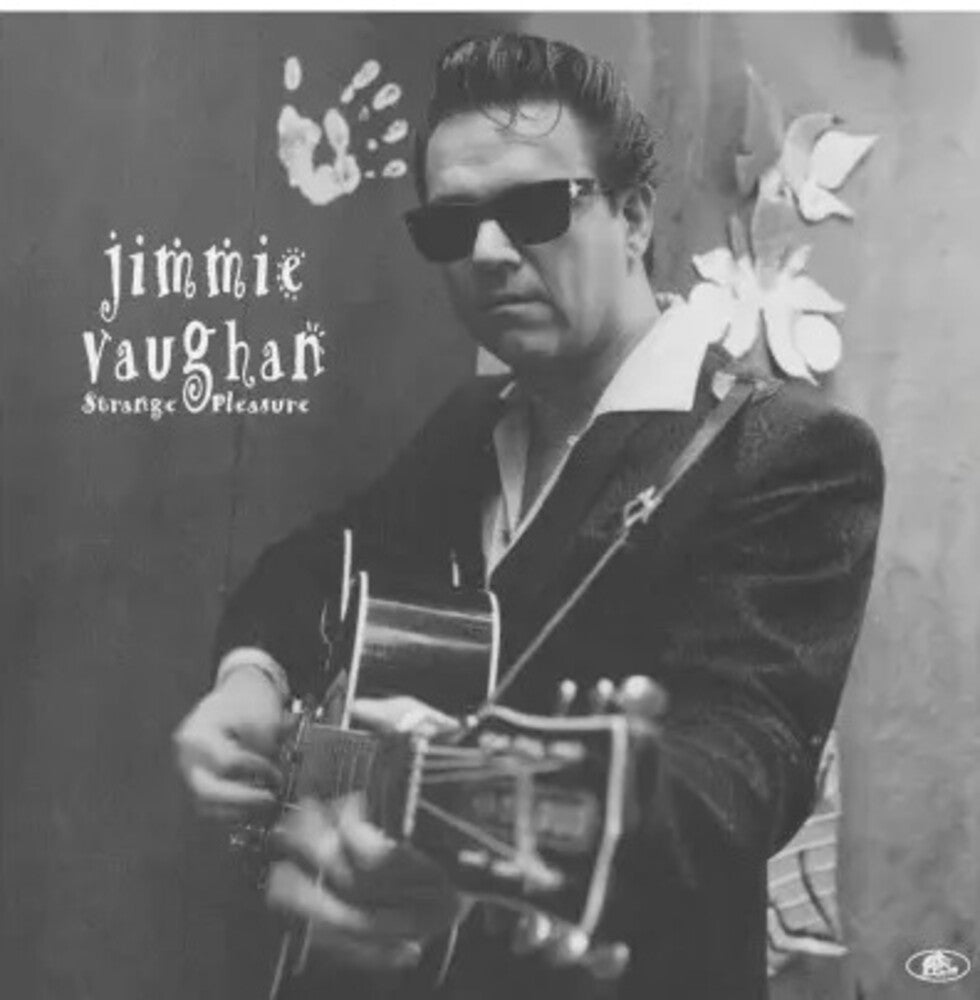 the album cover for Jimmie Vaughan - Strange Pleasure