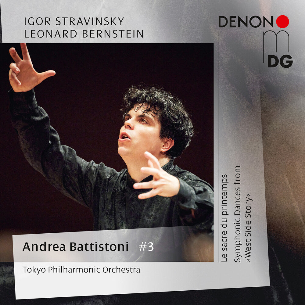 the album cover for Bernstein / Stravinsky - Le Sacre Du Printemps; Bernstein: West Side Story