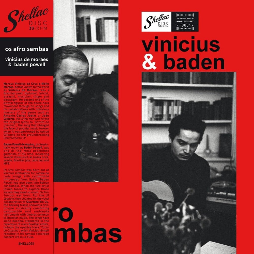 the album cover for Vinicius Moraes / Powell,Baden - Os Afro Sambas (Spa)