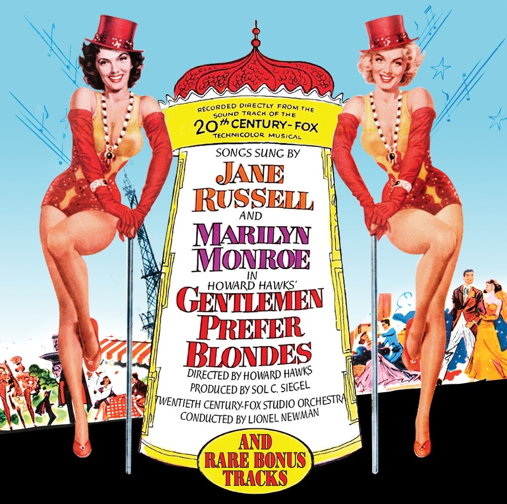 the album cover for Marilyn Monroe / Russell,Jane (Bonus Tracks) - Gentlemen Prefer Blondes - O.S.T. (Bonus Tracks)