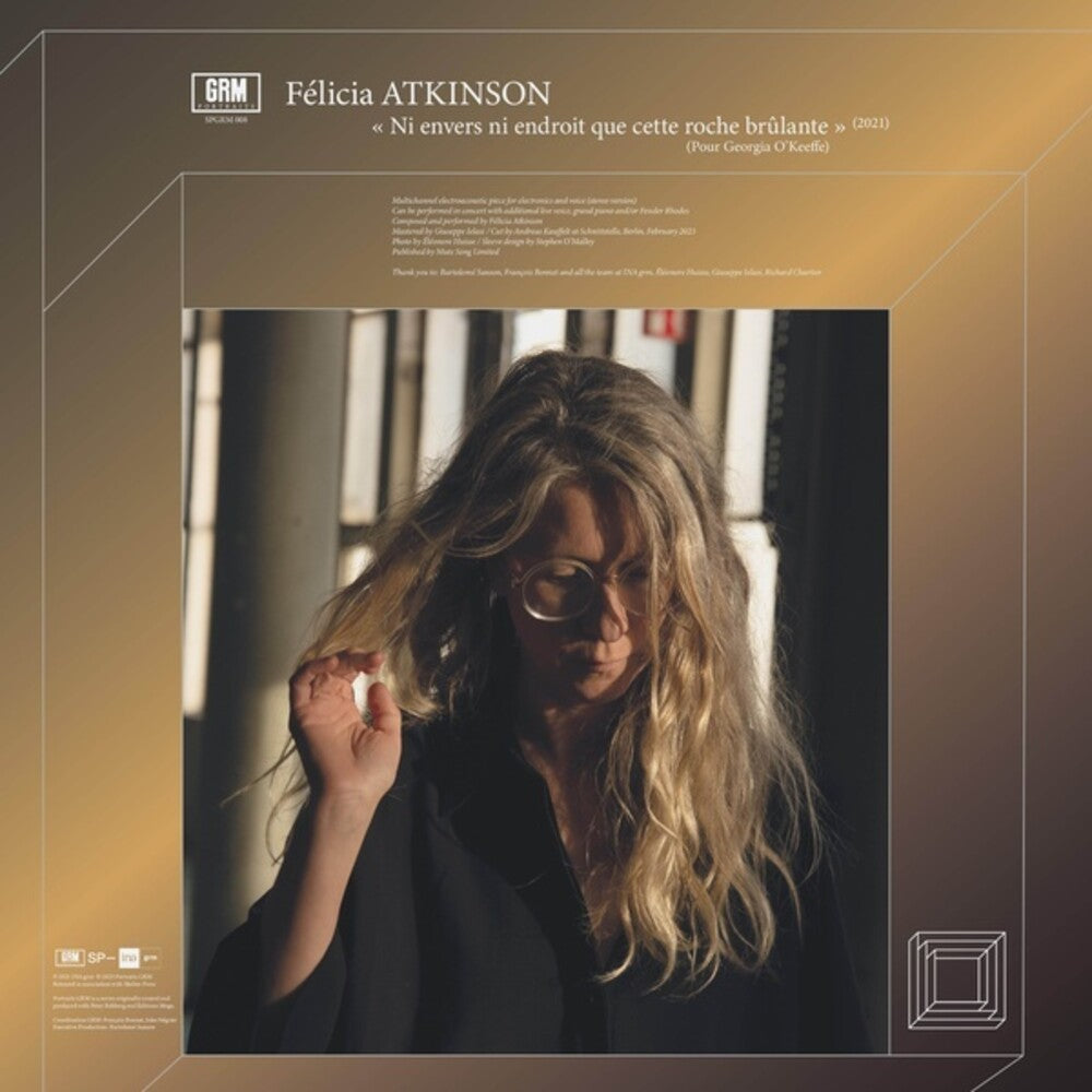 the album cover for Felicia Atkinson / Chartier,Richard - Ni Envers Ni Endroit Que Cette Roche Brulante