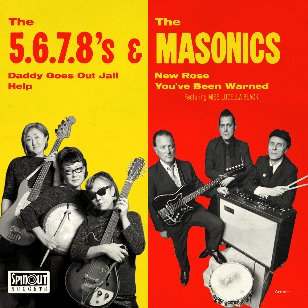 the album cover for 5.6.7.8's & The Masonics - Japan Tour