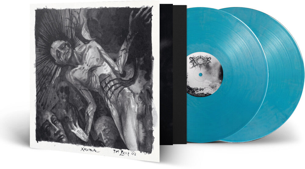 the album cover for Xasthur - All Reflections Drained - Silver/Blue Marble (Slv)